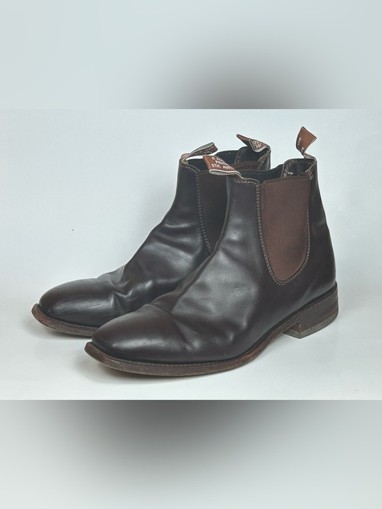 RM Williams Australia GCF Dark Brown Leather Chelsea Boots - Men 10g